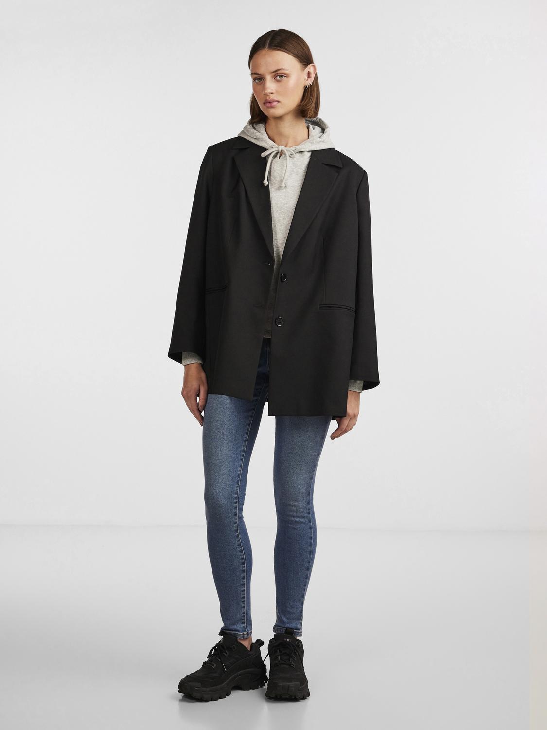 PCDANA Highwaist Jeans - Medium Blue Denim